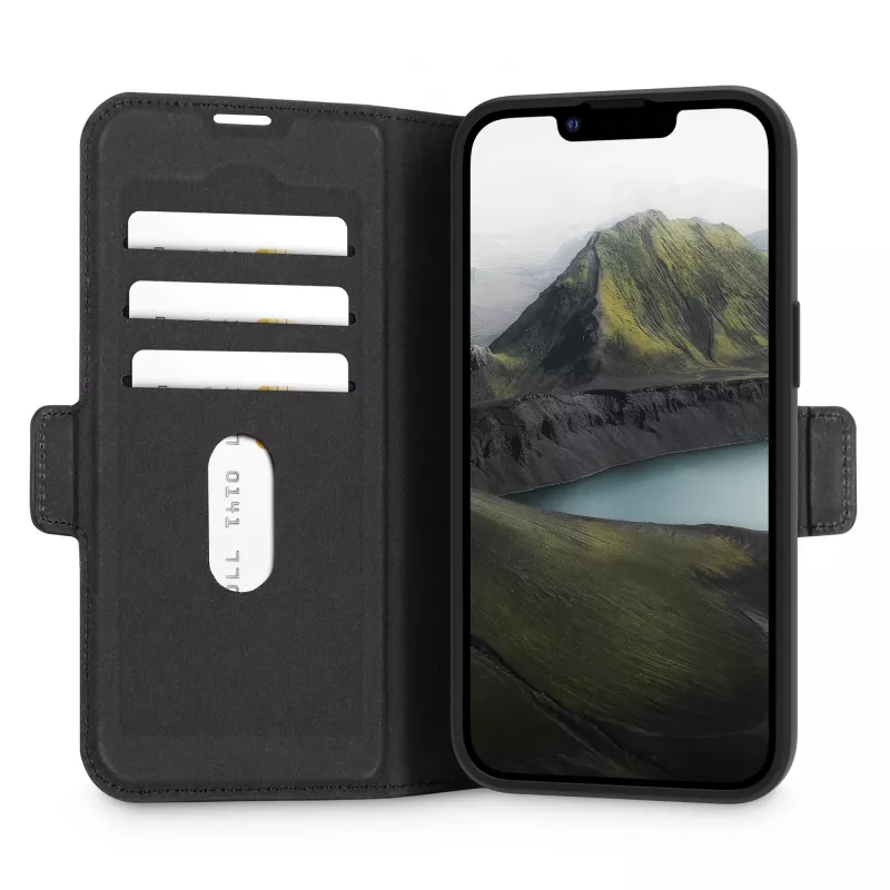dbramante1928 Oslo Pro OPE4BL006535 Flip-Hülle für iPhone 16e / 17e, PU und Kunststoff, Schwarz
