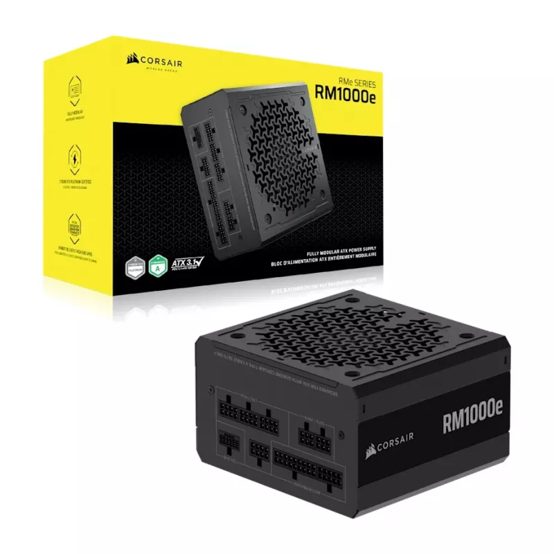 CORSAIR Netzteil - 1000W RMe Serie RM1000e 24-Pin ATX Schwarz