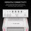 CORSAIR PC-Gehäuse - 5000T LX RGB Midi-Tower (tempered Glass) Weiß