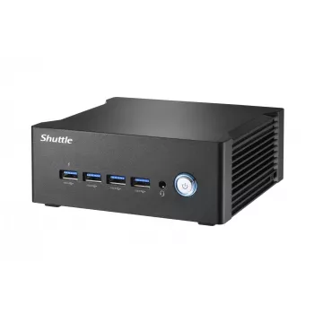 Shuttle Nano PC NA10H7, AMD Ryzen™ 7-8845HS APU, Radeon780M, 2xHDMI, 2xUSB-C 4.0(DP), 2x2.5Gbit LAN, 24/7 Dauerbetrieb, inkl. VESA