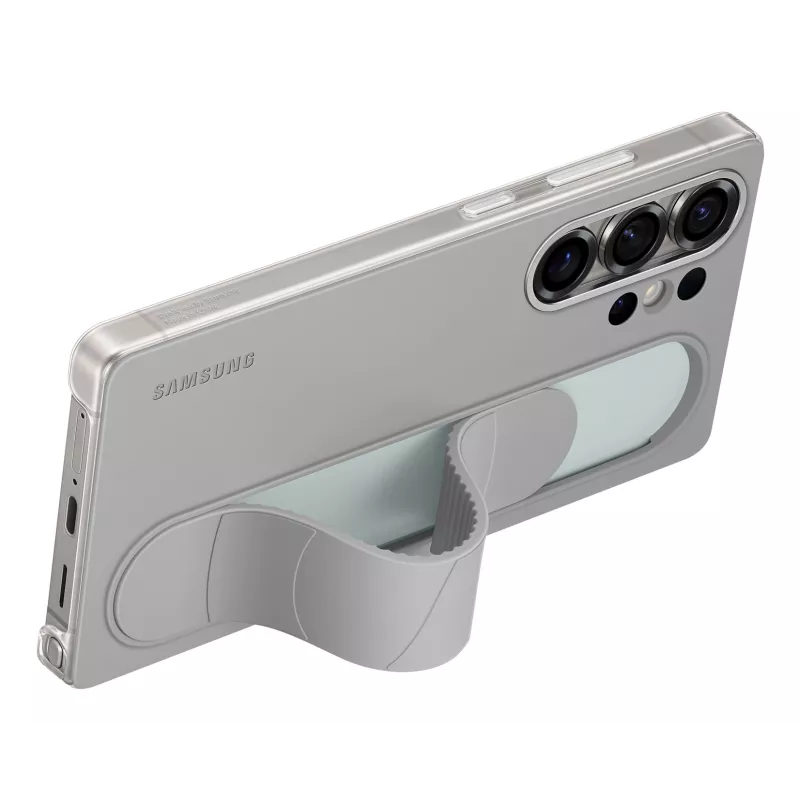 Samsung EF-GS938CJEGWW Standing Grip Case für Galaxy S25 Ultra, Silikon, Grau