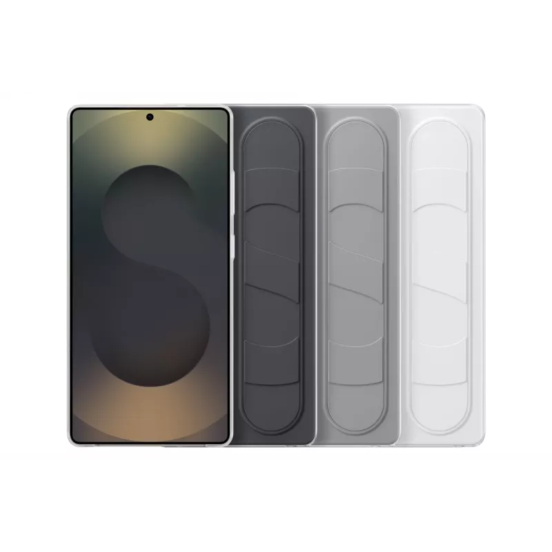 Samsung EF-GS938CJEGWW Standing Grip Case für Galaxy S25 Ultra, Silikon, Grau