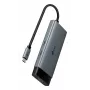 TP-Link UH5020C USB-C Hub, 5 Ports, HDMI 4K@60Hz, 100 W Power Delivery, 1x USB-C, 2x USB-A, 5 Gbit/s, Aluminium, Grau