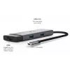 TP-Link UH5020C USB-C Hub, 5 Ports, HDMI 4K@60Hz, 100 W Power Delivery, 1x USB-C, 2x USB-A, 5 Gbit/s, Aluminium, Grau