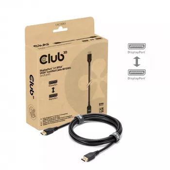 CLUB3D DisplayPort™ 2.1 DP54™ VESA® zertifiziertes Kabel 8K120Hz 3m/ 9.84ft