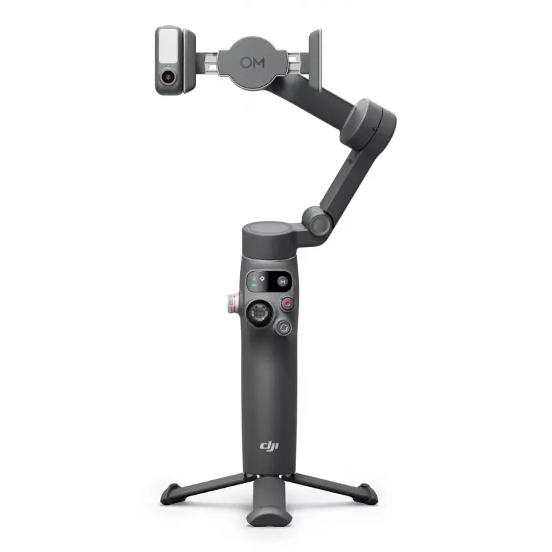 DJI Osmo Mobile 7P Smartphone-Gimbal, 3-Achsen-Stabilisierung, ActiveTrack 7.0, Teleskopstange, Bluetooth 5.3, dunkelgrau