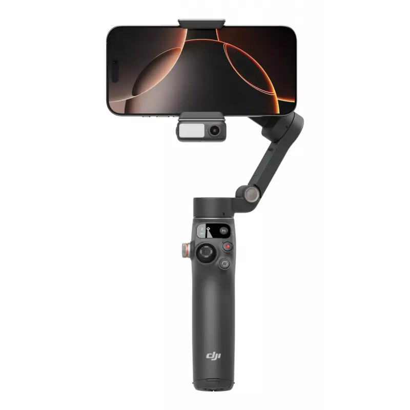 DJI Osmo Mobile 7P Smartphone-Gimbal, 3-Achsen-Stabilisierung, ActiveTrack 7.0, Teleskopstange, Bluetooth 5.3, dunkelgrau