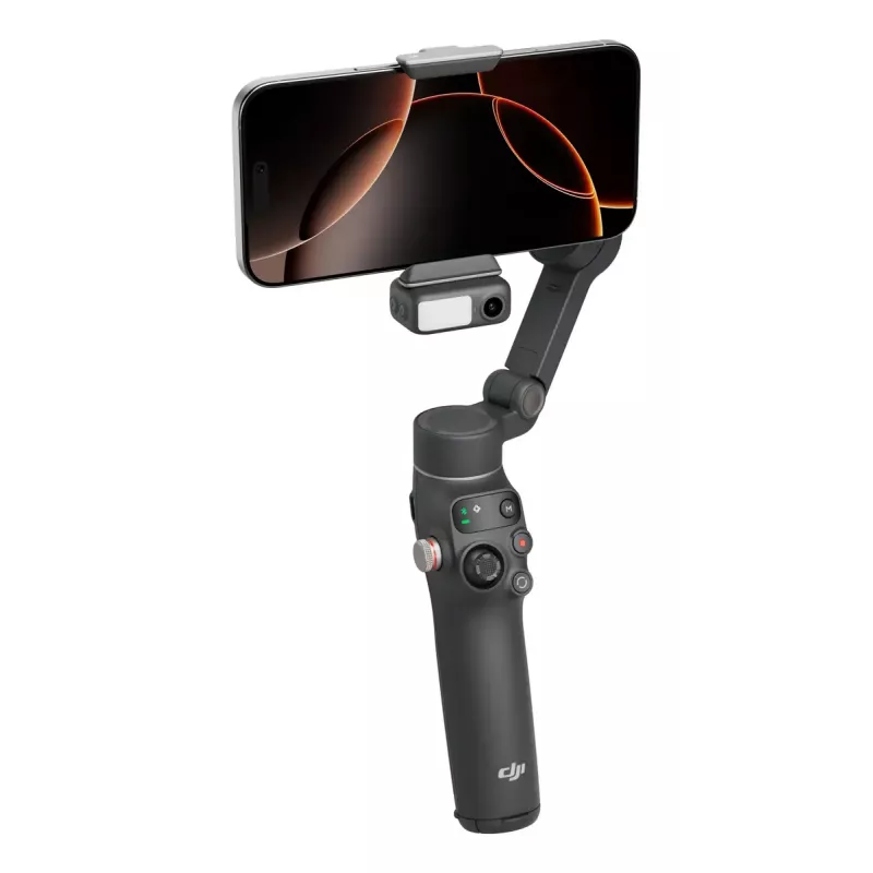 DJI Osmo Mobile 7P Smartphone-Gimbal, 3-Achsen-Stabilisierung, ActiveTrack 7.0, Teleskopstange, Bluetooth 5.3, dunkelgrau