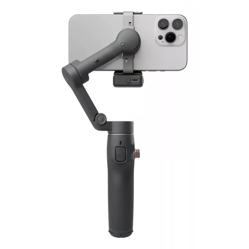 DJI Osmo Mobile 7P Smartphone-Gimbal, 3-Achsen-Stabilisierung, ActiveTrack 7.0, Teleskopstange, Bluetooth 5.3, dunkelgrau