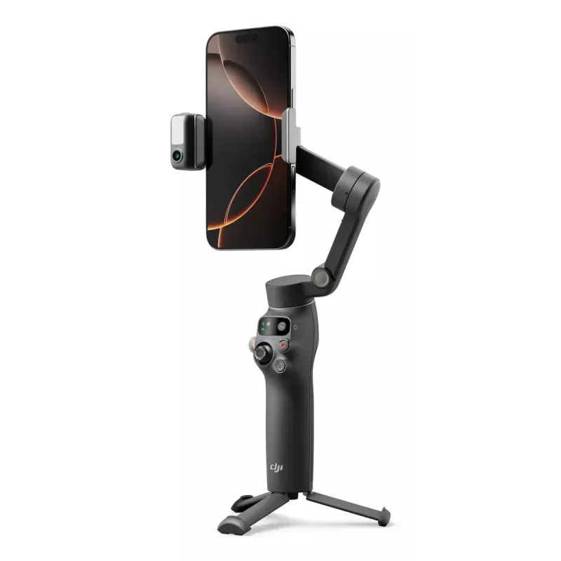 DJI Osmo Mobile 7P Smartphone-Gimbal, 3-Achsen-Stabilisierung, ActiveTrack 7.0, Teleskopstange, Bluetooth 5.3, dunkelgrau