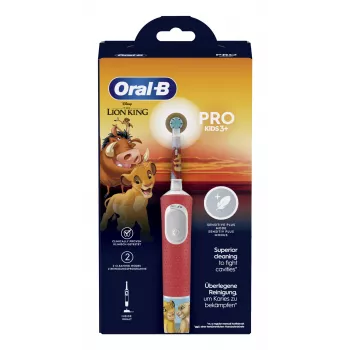 Oral-B Kids VITALITYPROLIONK elektrische Zahnbürste Kind rotierend-oszillierende Zahnbürste mehrfarbig