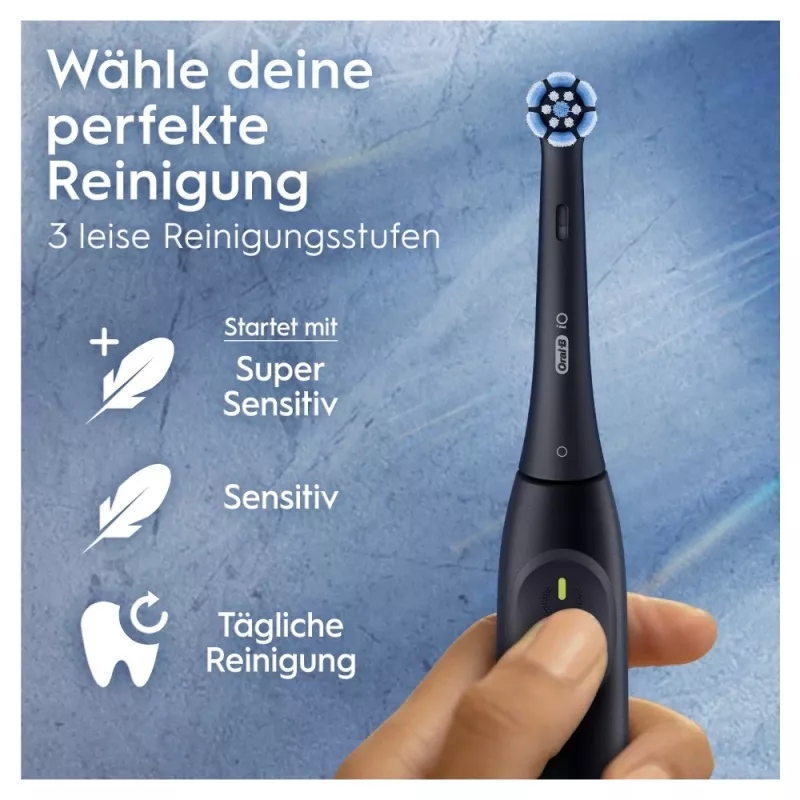 Elektrische Zahnbürste Oral-B iO Series 2 Duo Schwarz Pink Wiederaufladbar mit intelligentem Drucksensor