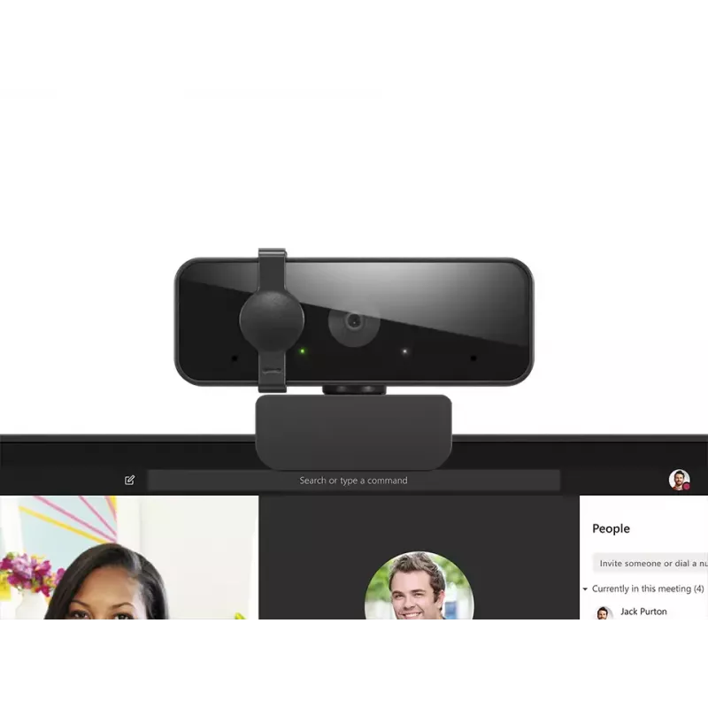 Lenovo Essential FHD Gen2 Webcam 1920 x 1080 Pixel USB 2.0 Schwarz