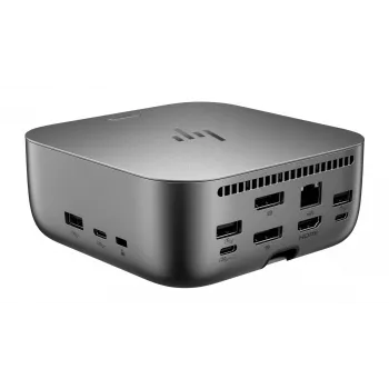HP Thunderbolt 4 Ultra 180W G6 Dock, kabelgebunden, Thunderbolt 4, 180 W, 10,100,1000,2500 Mbit/s, Grau, 8K Ultra HD