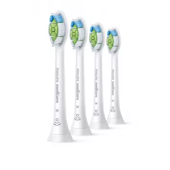 Zahnbürstenaufsätze Philips HX6064/87 Optimal White — 4 Stück, weiß, mittlere Borsten