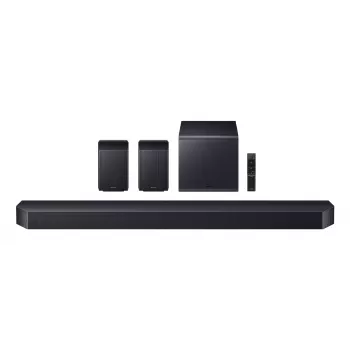 Soundbar Samsung HW-Q990F 11.1.4 Kanäle, 756 W, schwarz, kabelloser Subwoofer, HDMI, Wi‑Fi
