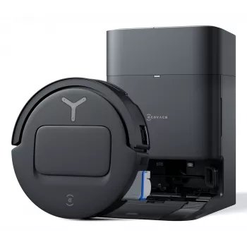 Roboterstaubsauger Ecovacs Deebot T80 Omni – beutellos 3 L Staub, 0,11 L Wasser, 6400 mAh, 297 min Laufzeit, schwarz
