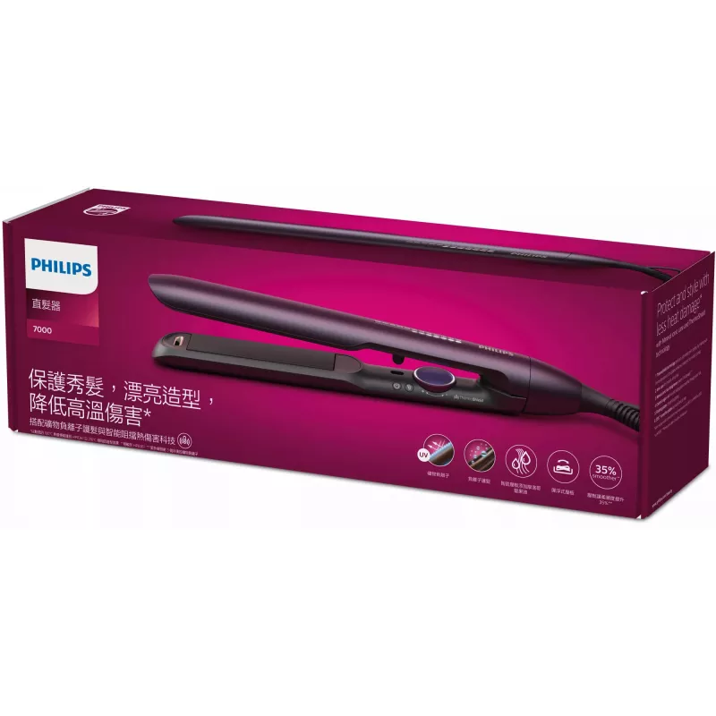 Philips 7000er-Serie BHS752/00 Haarglätter, 2 m Kabel, Violett