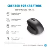 HP 930 Creator Wireless Mouse, Rechtshänder, Bluetooth, 3000 DPI, Silber