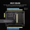 CORSAIR PC-Gehäuse - Mid-Tower - 2500x Dual Chamber - Schwarz