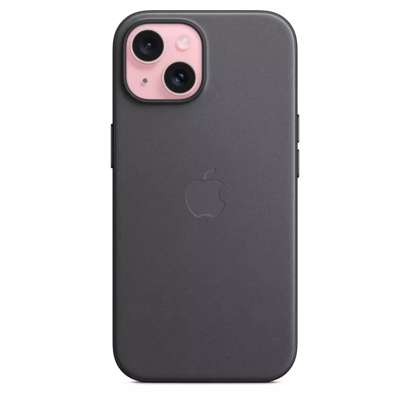 Apple FineWoven Case mit MagSafe iPhone 15 Schwarz