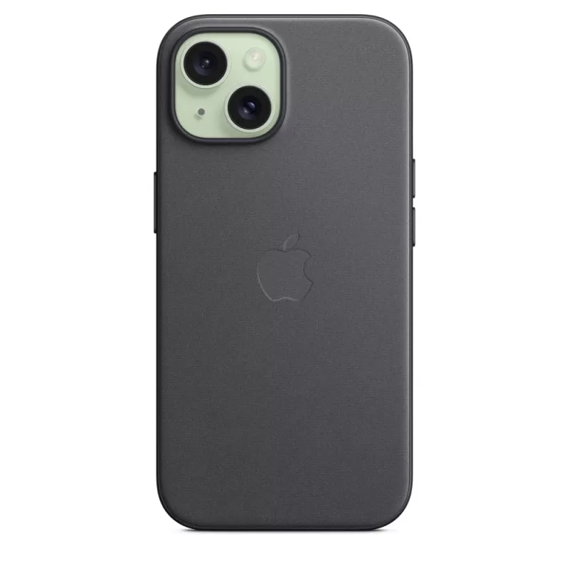 Apple FineWoven Case mit MagSafe iPhone 15 Schwarz
