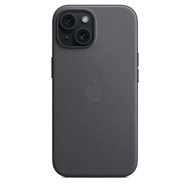 Apple FineWoven Case mit MagSafe iPhone 15 Schwarz