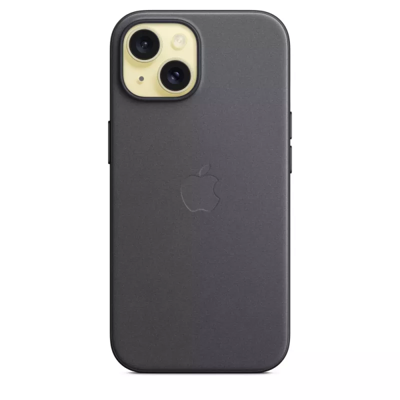 Apple FineWoven Case mit MagSafe iPhone 15 Schwarz