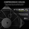 Corsair RS120 CO-9050188-WW PWM-Gehäuselüfter, 120 mm, Schwarz