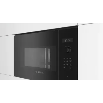 Einbau-Mikrowelle Bosch Serie 6 BFL554MB0 – 900 W, 25 L, Dreh- und Touch-Bedienung, schwarz