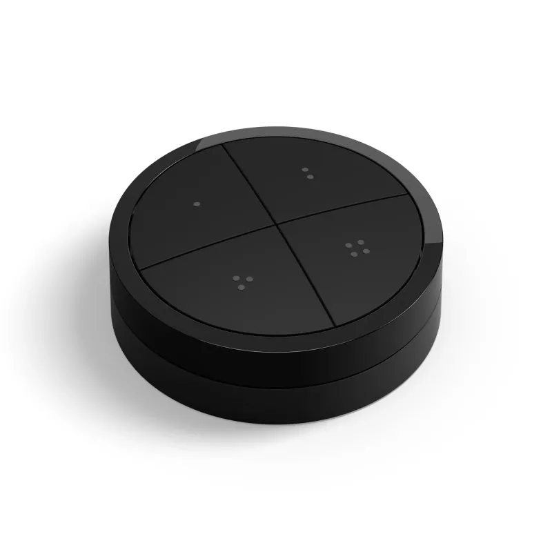 Philips Hue Tap Dial Schalter, kabellos, ZigBee, Wandmontage, Kunststoff, Schwarz