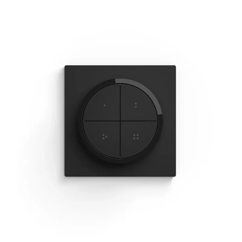 Philips Hue Tap Dial Schalter, kabellos, ZigBee, Wandmontage, Kunststoff, Schwarz
