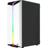 Aerocool Bionic V2 Midi-Tower PC-Gehäuse, ATX / micro ATX / Mini-ITX, gehärtetes Glas, RGB, Weiß