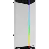 Aerocool Bionic V2 Midi-Tower PC-Gehäuse, ATX / micro ATX / Mini-ITX, gehärtetes Glas, RGB, Weiß