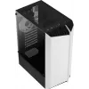 Aerocool Bionic V2 Midi-Tower PC-Gehäuse, ATX / micro ATX / Mini-ITX, gehärtetes Glas, RGB, Weiß