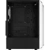 Aerocool Bionic V2 Midi-Tower PC-Gehäuse, ATX / micro ATX / Mini-ITX, gehärtetes Glas, RGB, Weiß