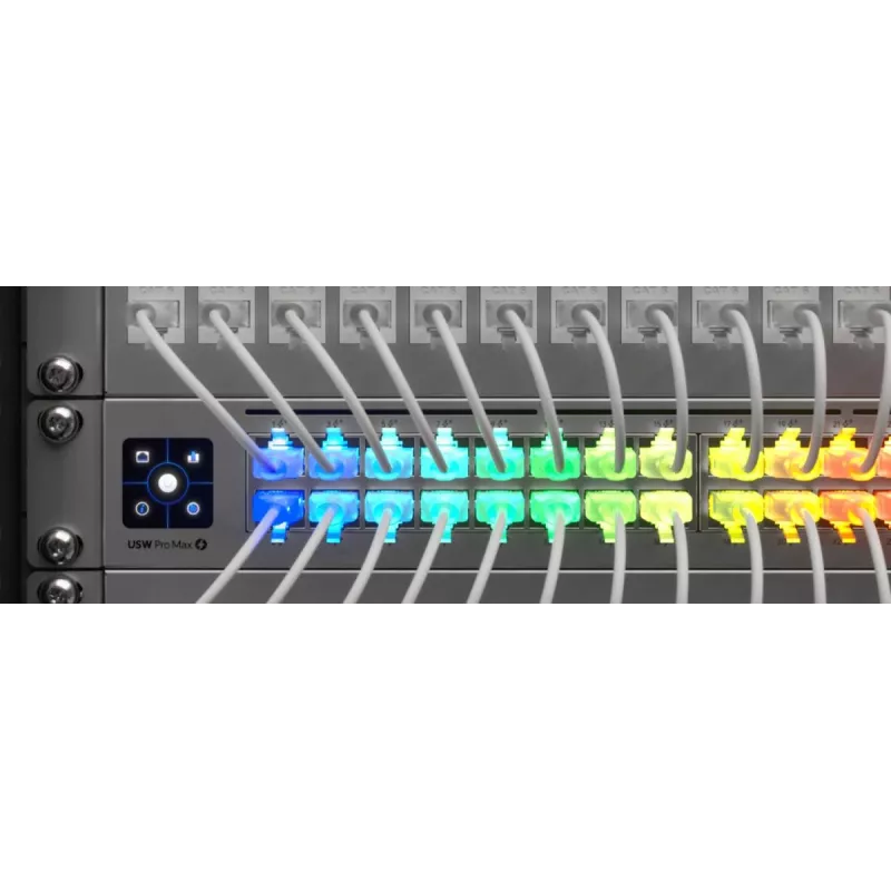 Ethernet-Patchkabel UBIQUITI UACC-Cable-Patch-EL 0,3 m Cat6 2,5 Gbit/s PoE++ weiß
