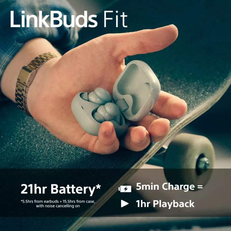 Sony LinkBuds Fit WFLS910NW Kopfhörer/Headset Kabellos In-Ear Anrufe/Musik Bluetooth Weiß