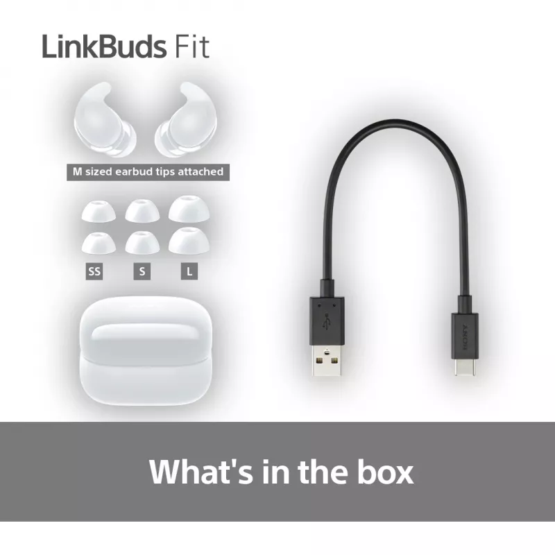Sony LinkBuds Fit WFLS910NW Kopfhörer/Headset Kabellos In-Ear Anrufe/Musik Bluetooth Weiß