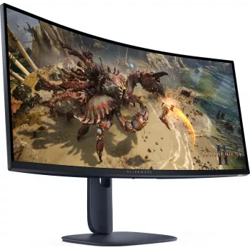 Alienware AW3425DWM 34 inch Curved VA Gaming-Monitor, 3440 x 1440 WQHD, 180 Hz, Schwarz