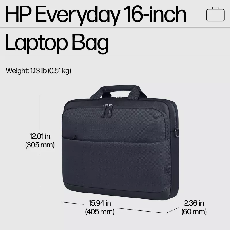 HP Everyday 16-Zoll-Laptoptasche, Messenger-Tasche, 40.6 cm (16 Zoll), Schultergurt, 510 g