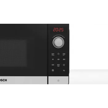 Bosch Serie 2 FFL023MS2 Mikrowelle Schwarz, Edelstahl Solo-Mikrowelle Arbeitsplatte 20 L 800 W