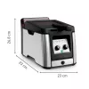 Tefal Clear Duo FR600D10 Fritteuse, 3,5 l, 2000 W, Edelstahl/Schwarz