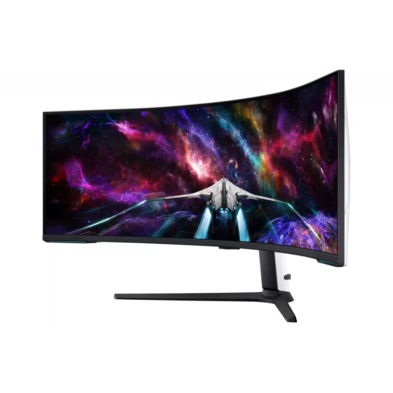 Samsung G95NC Computermonitor 144,8 cm (57 Zoll) 7680 x 2160 Pixel Dual UHD LED Schwarz, Weiß
