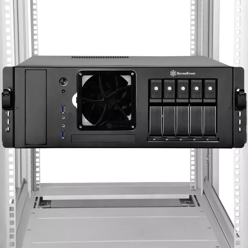 RMS05-22 Rack aus Stahl in Silber SilverStone