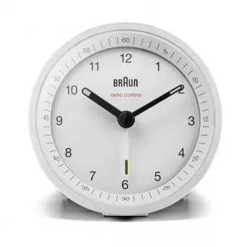 Braun BC07W-DCF Quarzwecker Weiß