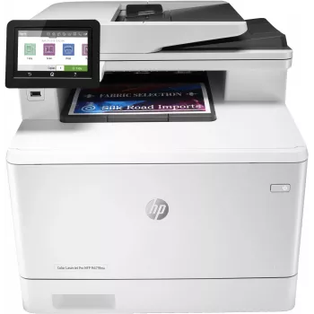 HP Color LaserJet Pro MFP M479fnw, Drucken, Kopieren, Scannen, Faxen, E-Mail, Scannen an E-Mail/PDF; 50-Blatt ungekrümmter ADF
