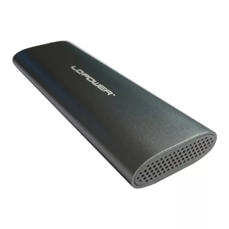 LC-POWER M.2 SSD-Gehäuse (NVMe & SATA), USB 3.2 Gen.2x1, Anthrazit - Lc-m2-c-multi-2