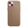 Apple FineWoven Case mit MagSafe iPhone 15 Plus Taupe