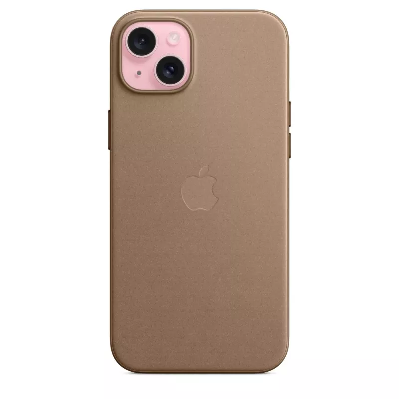 Apple FineWoven Case mit MagSafe iPhone 15 Plus Taupe